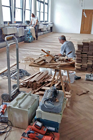 Parkettverlegung